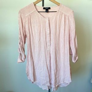 🌟Red and White Striped Blouse - L🌟